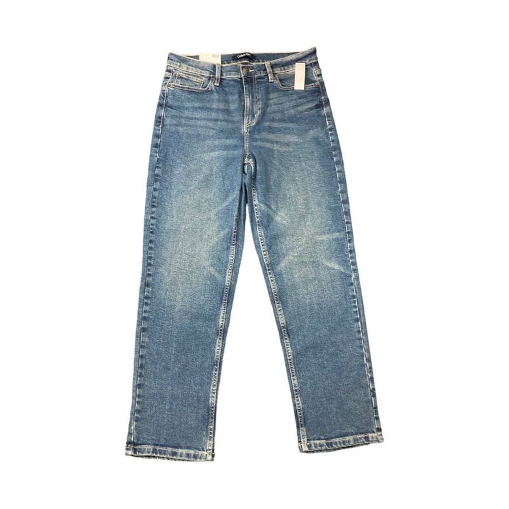 Calvin Klein Women's Vintage High Rise Soft Stretch Straight Leg Jeans - Bedford